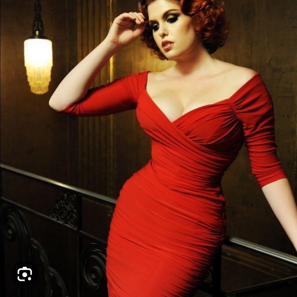 Pinup Girl Clothing by Laura Byrnes California Monica wiggle Dress